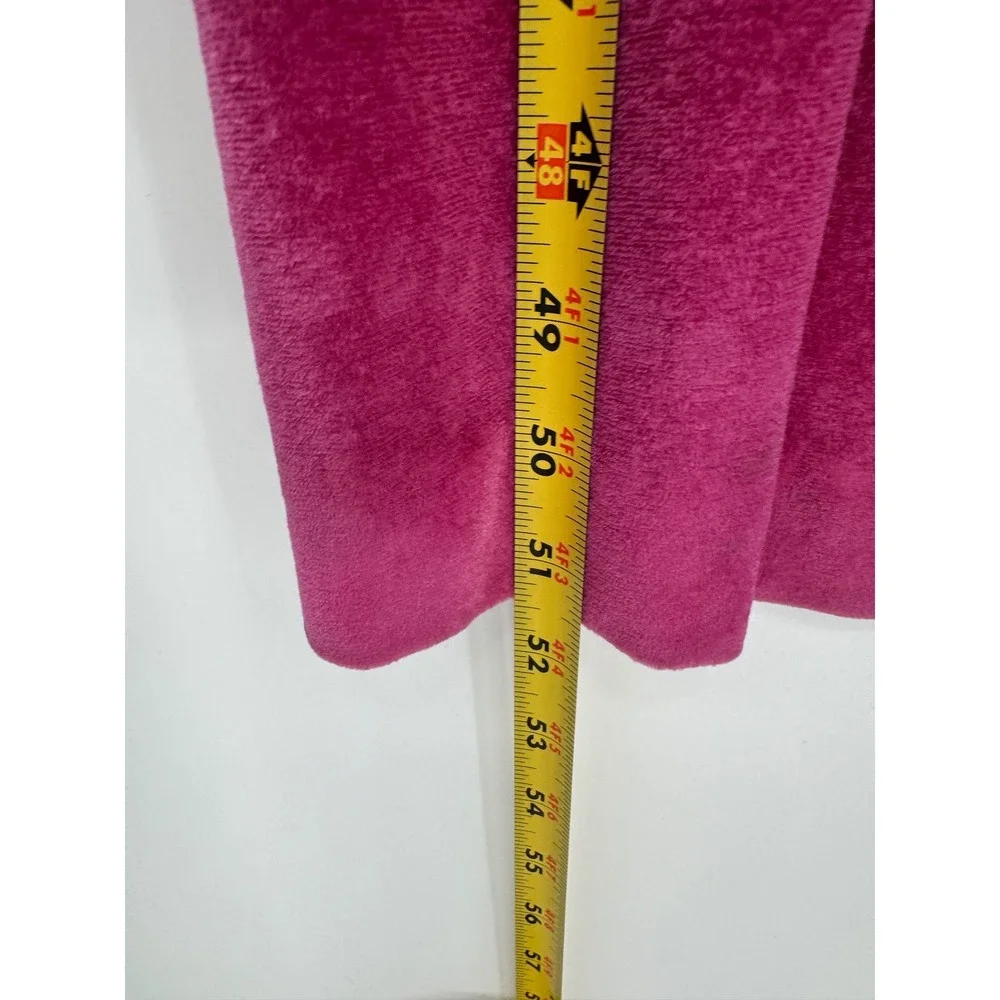 Vintage Gilligan O'Malley Robe Velvet Women S Pink Ruffle Victorian Regency 80s